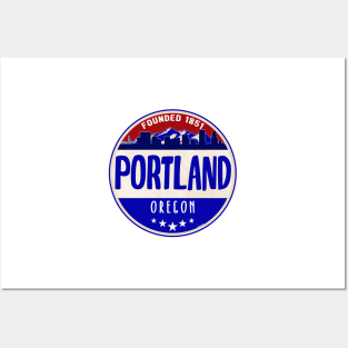 PORTLAND OREGON MOUNT HOOD MOUNTAINS MOUNTAIN VOLCANO Posters and Art